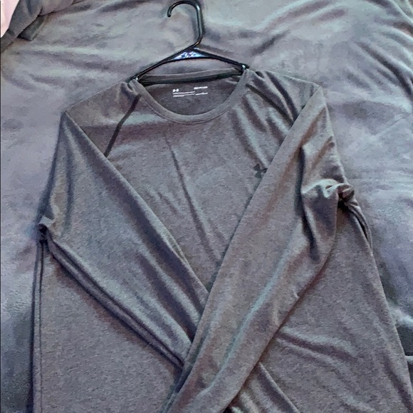 Mens Under Armour Long Sleeve Heat Cool Shirt - Picture 2 of 4